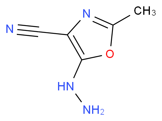 5-hydrazinyl-2-methyl-1,3-oxazole-4-carbonitrile_Molecular_structure_CAS_)