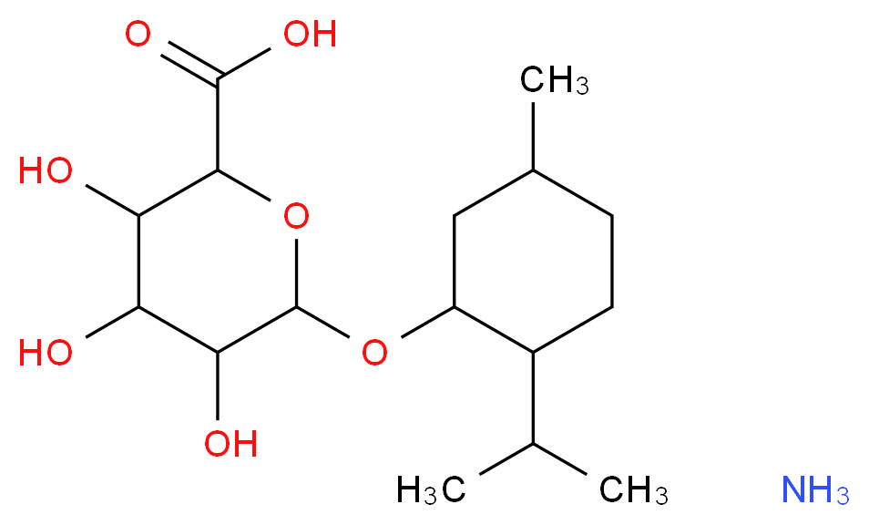 Mentholglucuronic acid ammonium salt_Molecular_structure_CAS_104874-25-1)
