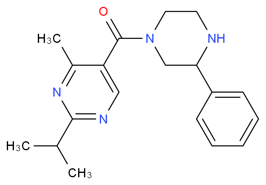 2-isopropyl-4-methyl-5-[(3-phenylpiperazin-1-yl)carbonyl]pyrimidine_Molecular_structure_CAS_)