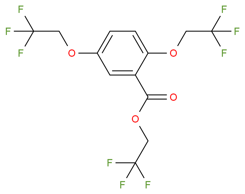 2,2,2-Trifluoroethyl 2,5-Bis(2,2,2-trifluoroethoxy)benzoate_Molecular_structure_CAS_50778-57-9)
