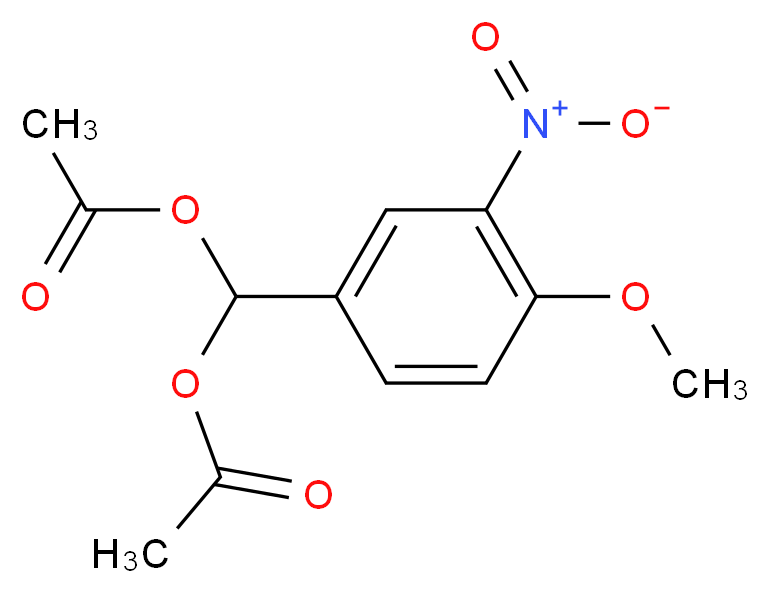(4-methoxy-3-nitrophenyl)methylene diacetate_Molecular_structure_CAS_)