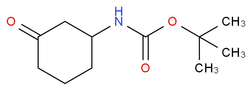 (3-Oxo-cyclohexyl)-carbamic acid tert-butyl ester_Molecular_structure_CAS_885280-38-6)