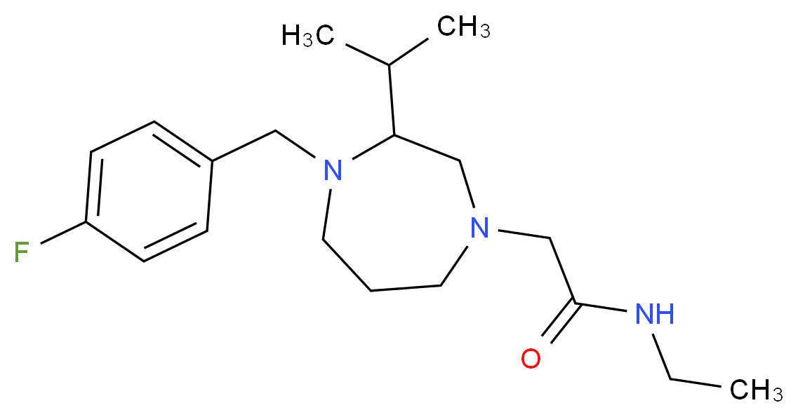 N-ethyl-2-[4-(4-fluorobenzyl)-3-isopropyl-1,4-diazepan-1-yl]acetamide_Molecular_structure_CAS_)