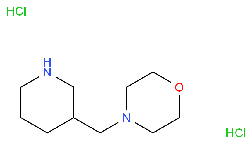 4-(3-Piperidinylmethyl)morpholine dihydrochloride_Molecular_structure_CAS_81310-60-3)