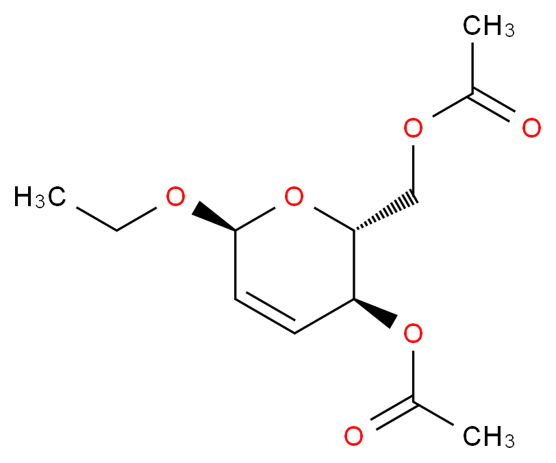 Ethyl 4,6-di-O-acetyl-2,3-dideoxy-α-D-erythro-hex-2-enopyranoside_Molecular_structure_CAS_3323-72-6)