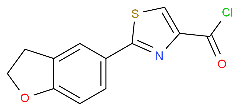 2-(2,3-Dihydrobenzo[b]furan-5-yl)thiazole-4-carbonyl chloride 95%_Molecular_structure_CAS_306936-10-7)