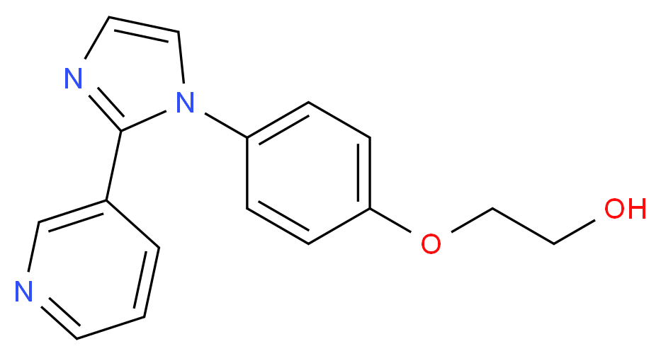 2-[4-(2-pyridin-3-yl-1H-imidazol-1-yl)phenoxy]ethanol_Molecular_structure_CAS_)