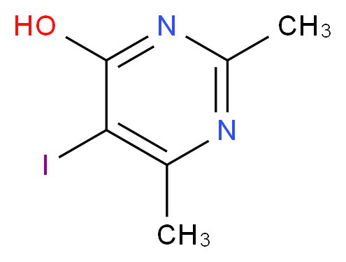 5-iodo-2,6-dimethyl-4-pyrimidinol_Molecular_structure_CAS_83410-37-1)