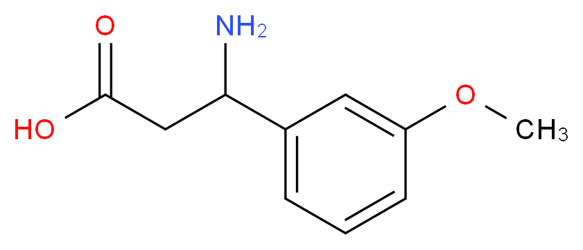 3-Amino-3-(3-methoxyphenyl)propionic acid_Molecular_structure_CAS_68208-19-5)