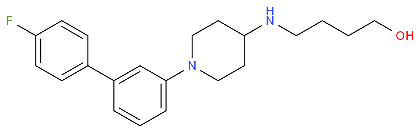 4-{[1-(4'-fluoro-3-biphenylyl)-4-piperidinyl]amino}-1-butanol_Molecular_structure_CAS_)