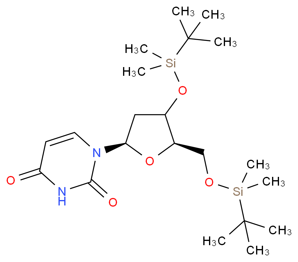 3',5'-Bis-O-(tert-butyldimethylsilyl)-2'-deoxyuridine_Molecular_structure_CAS_64911-18-8)