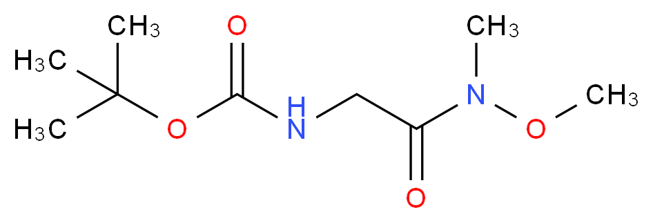 2-Amino-N-methoxy-N-methylacetamide, 2-BOC protected_Molecular_structure_CAS_121505-93-9)