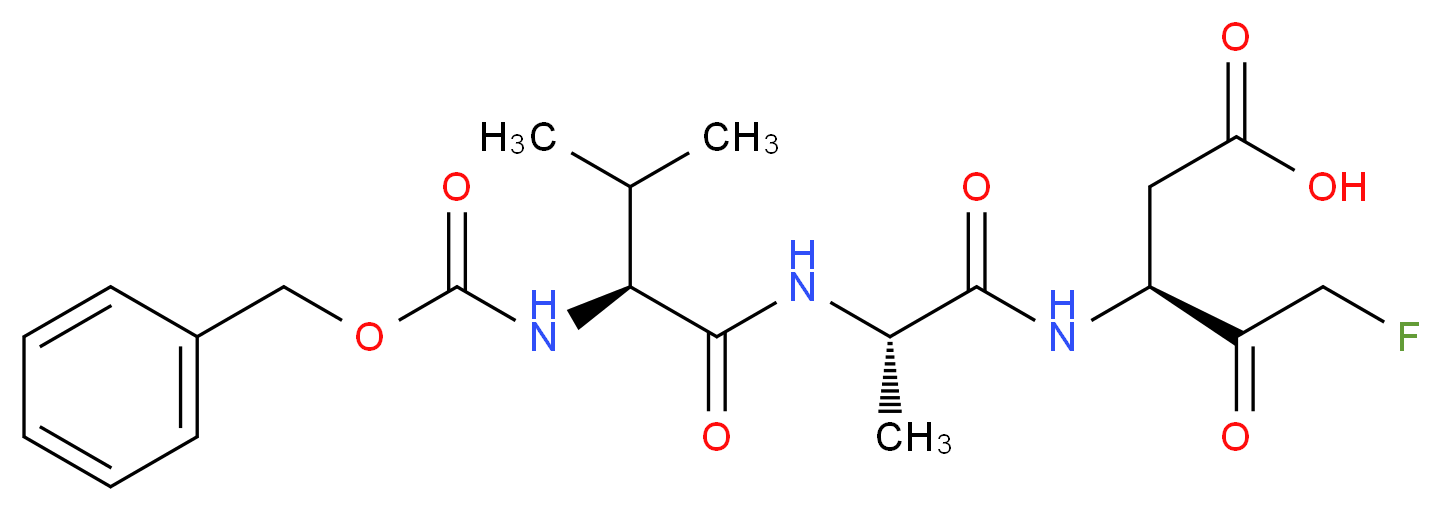 Z-Val-Ala-Asp fluoromethyl ketone_Molecular_structure_CAS_)