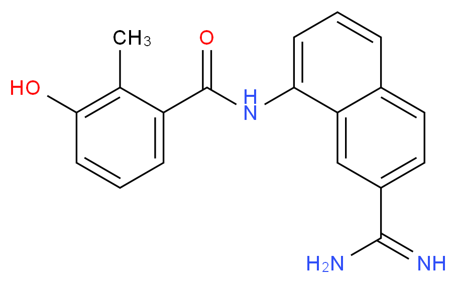 N-(7-CARBAMIMIDOYL-NAPHTHALEN-1-YL)-3-HYDROXY-2-METHYL-BENZAMIDE_Molecular_structure_CAS_)
