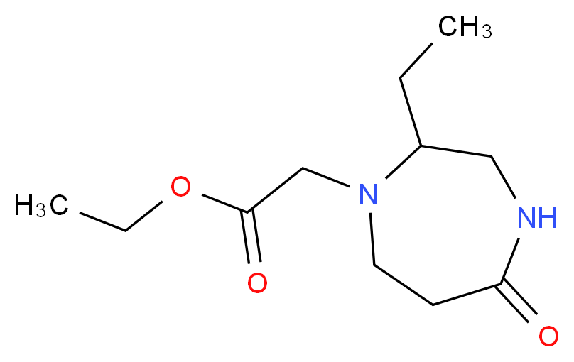 Ethyl (2-ethyl-5-oxo-1,4-diazepan-1-yl)acetate_Molecular_structure_CAS_)