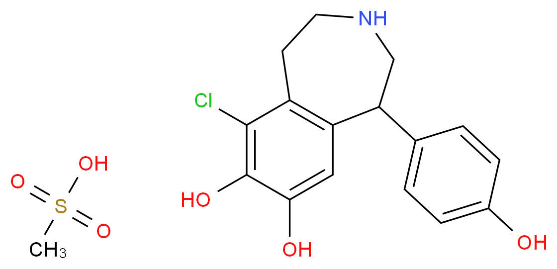 Fenoldopam Mesylate_Molecular_structure_CAS_67227-57-0)