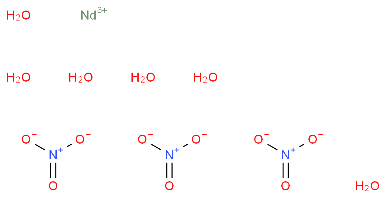 Neodymium(III) nitrate hexahydrate_Molecular_structure_CAS_16454-60-7)