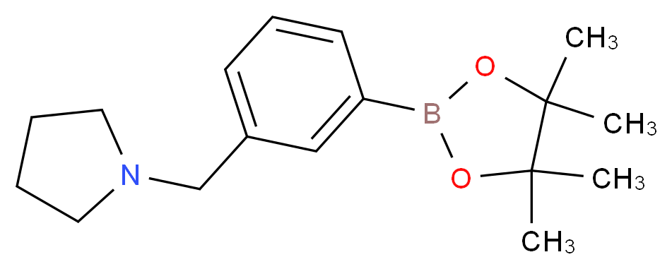 1-[3-(4,4,5,5-tetramethyl-1,3,2-dioxaborolan-2-yl)benzyl]pyrrolidine_Molecular_structure_CAS_884507-45-3)
