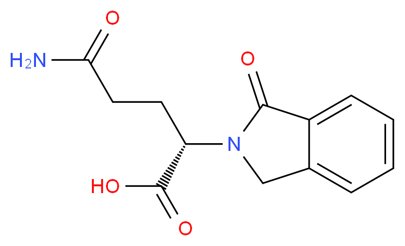 (S)-5-amino-5-oxo-2-(1-oxoisoindolin-2-yl)pentanoic acid_Molecular_structure_CAS_)