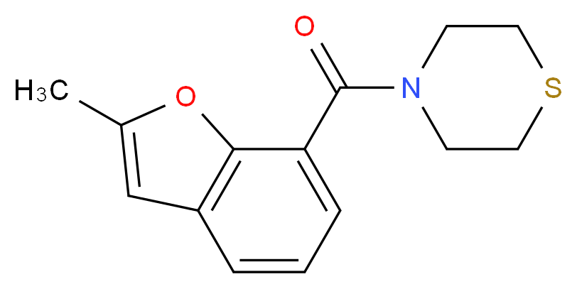 4-[(2-methyl-1-benzofuran-7-yl)carbonyl]thiomorpholine_Molecular_structure_CAS_)