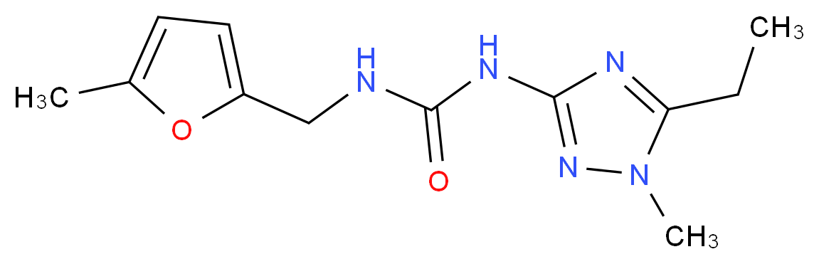 N-(5-ethyl-1-methyl-1H-1,2,4-triazol-3-yl)-N'-[(5-methyl-2-furyl)methyl]urea_Molecular_structure_CAS_)
