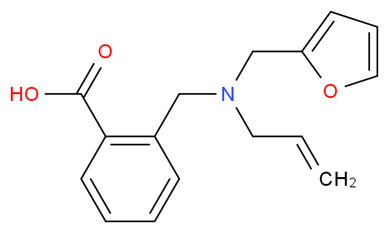 2-{[allyl(2-furylmethyl)amino]methyl}benzoic acid_Molecular_structure_CAS_)