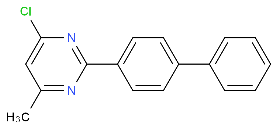 4-chloro-6-methyl-2-(4-phenylphenyl)pyrimidine_Molecular_structure_CAS_)