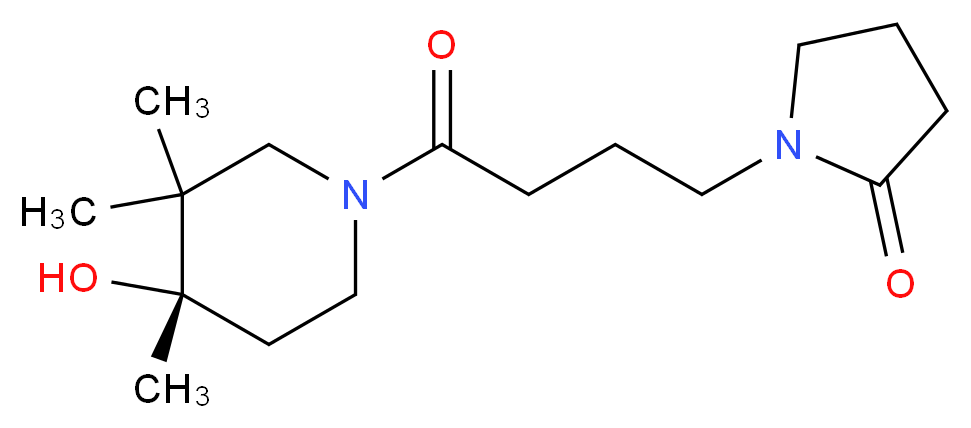 1-{4-[(4S)-4-hydroxy-3,3,4-trimethyl-1-piperidinyl]-4-oxobutyl}-2-pyrrolidinone_Molecular_structure_CAS_)