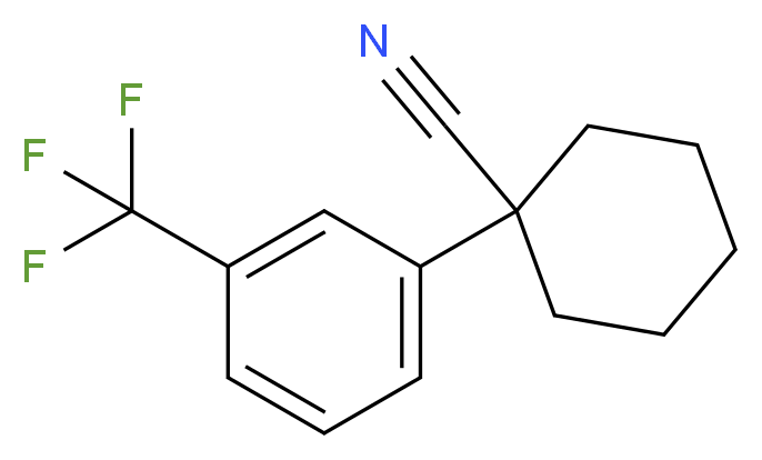 1-[3-(trifluoromethyl)phenyl]cyclohexane-1-carbonitrile_Molecular_structure_CAS_)