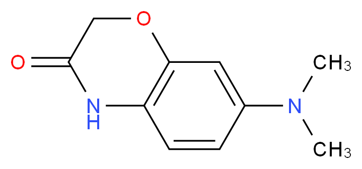 7-(dimethylamino)-3,4-dihydro-2H-1,4-benzoxazin-3-one_Molecular_structure_CAS_)