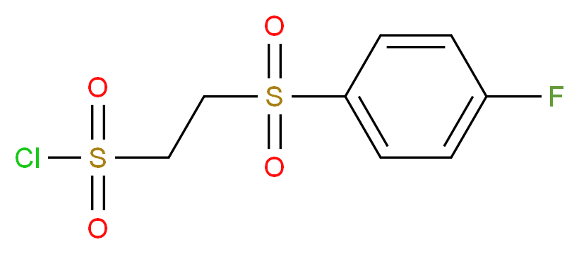 2-[(4-fluorobenzene)sulfonyl]ethane-1-sulfonyl chloride_Molecular_structure_CAS_)