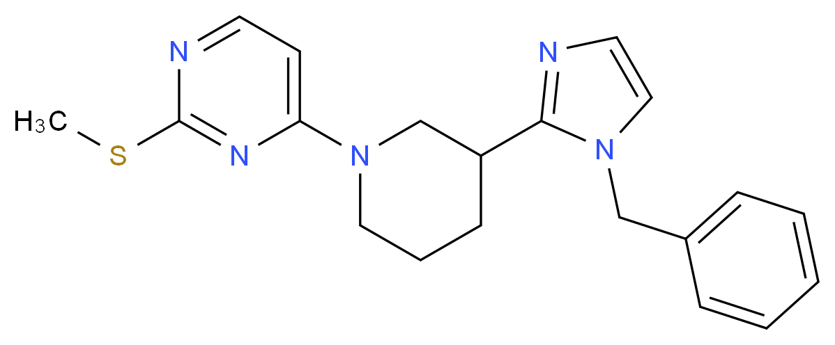 4-[3-(1-benzyl-1H-imidazol-2-yl)-1-piperidinyl]-2-(methylthio)pyrimidine_Molecular_structure_CAS_)