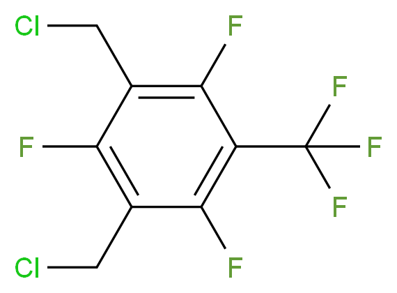 3,5-Bis(chloromethyl)-2,4,6-trifluorobenzotrifluoride_Molecular_structure_CAS_)