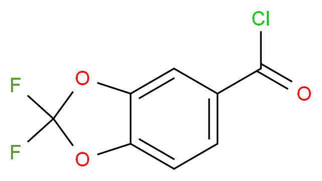 2,2-Difluoro-1,3-benzodioxole-5-carbonyl chloride_Molecular_structure_CAS_127163-51-3)