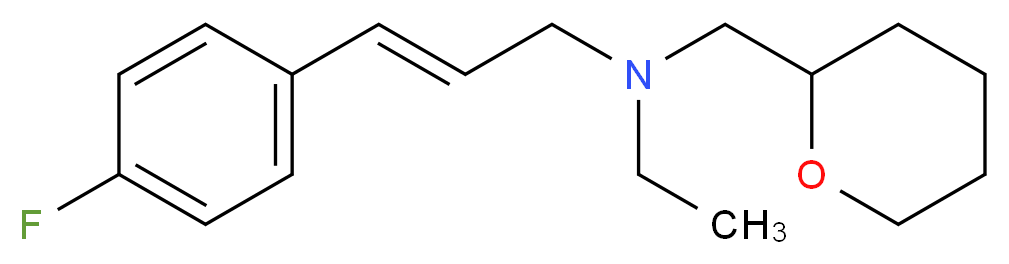 (2E)-N-ethyl-3-(4-fluorophenyl)-N-(tetrahydro-2H-pyran-2-ylmethyl)prop-2-en-1-amine_Molecular_structure_CAS_)