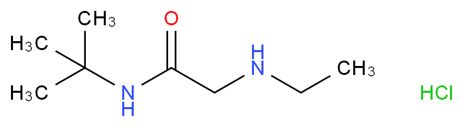 N-(tert-butyl)-2-(ethylamino)acetamide hydrochloride_Molecular_structure_CAS_)