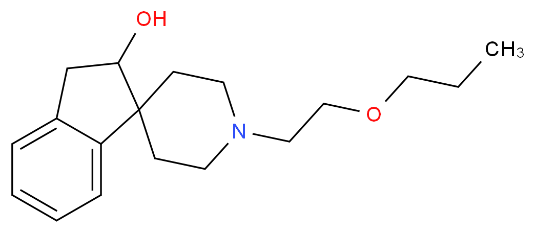 1'-(2-propoxyethyl)-2,3-dihydrospiro[indene-1,4'-piperidin]-2-ol_Molecular_structure_CAS_)