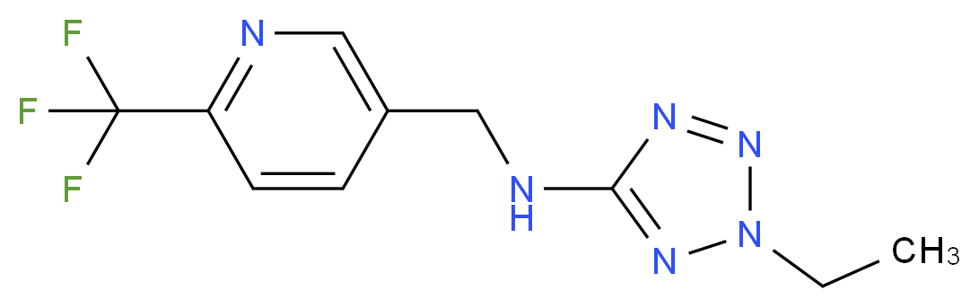 2-ethyl-N-{[6-(trifluoromethyl)-3-pyridinyl]methyl}-2H-tetrazol-5-amine_Molecular_structure_CAS_)