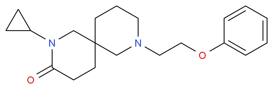 2-cyclopropyl-8-(2-phenoxyethyl)-2,8-diazaspiro[5.5]undecan-3-one_Molecular_structure_CAS_)