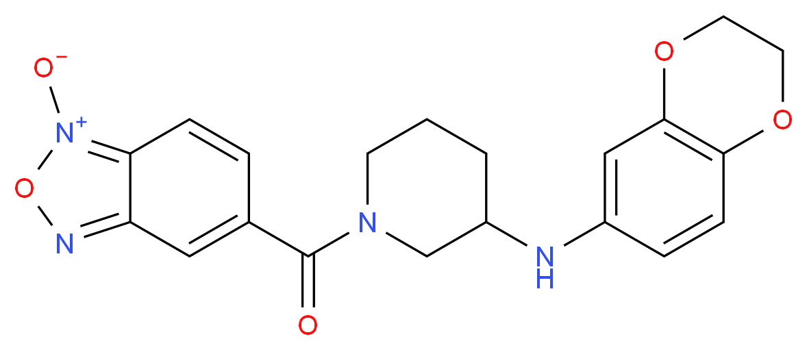 N-(2,3-dihydro-1,4-benzodioxin-6-yl)-1-[(1-oxido-2,1,3-benzoxadiazol-5-yl)carbonyl]-3-piperidinamine_Molecular_structure_CAS_)