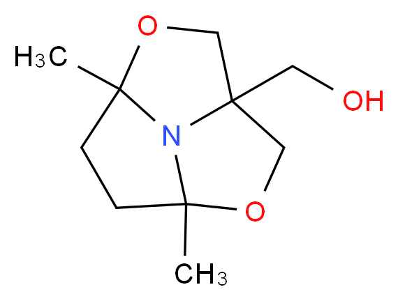 (4a,6a-Dimethyl-tetrahydro-1,4-dioxa-6b-aza-cyclopenta[cd]pentalen-2a-yl)- methanol_Molecular_structure_CAS_60204-53-7)