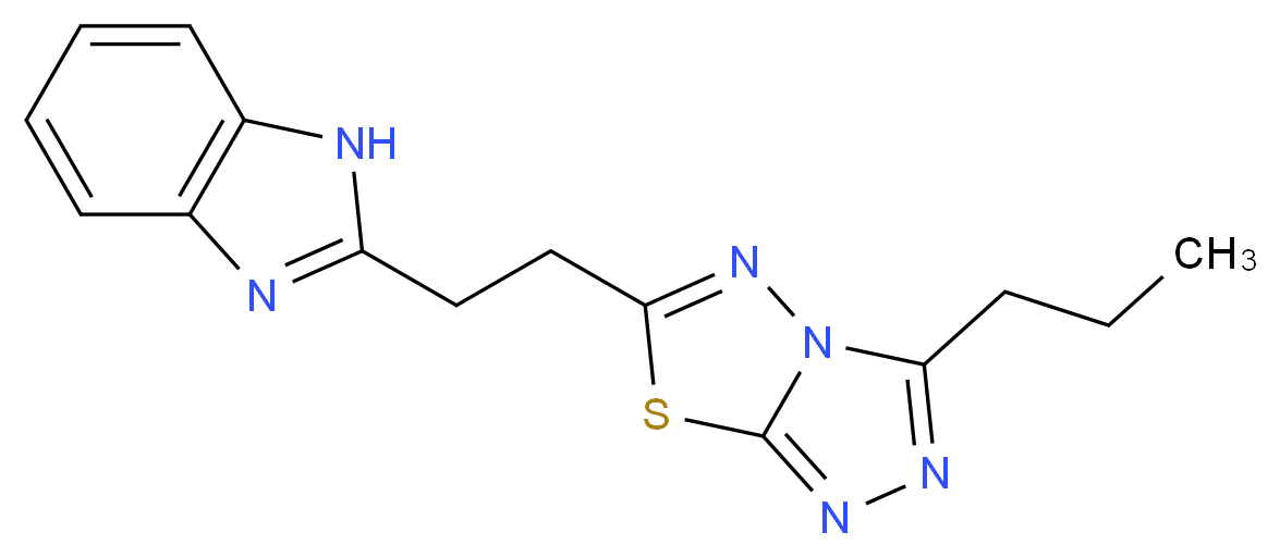 2-[2-(3-propyl[1,2,4]triazolo[3,4-b][1,3,4]thiadiazol-6-yl)ethyl]-1H-benzimidazole_Molecular_structure_CAS_)