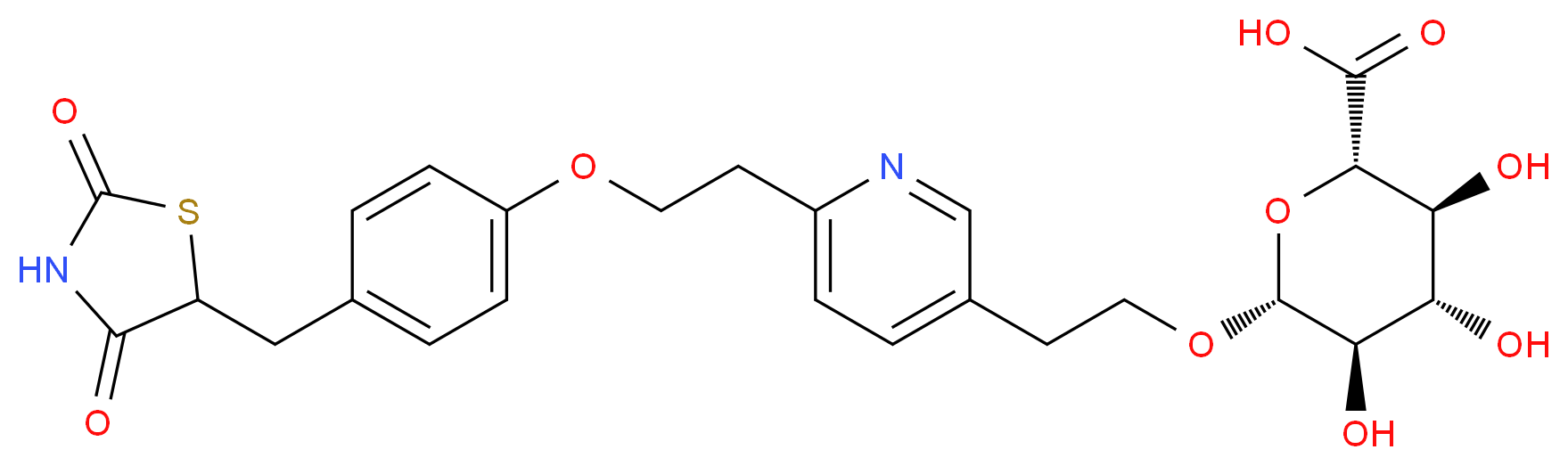 Hydroxy Pioglitazone (M-VII) β-D-Glucuronide_Molecular_structure_CAS_625853-75-0)