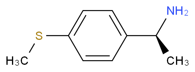 (1S)-1-[4-(methylsulfanyl)phenyl]ethan-1-amine_Molecular_structure_CAS_)