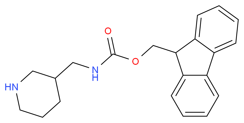 9H-fluoren-9-ylmethyl N-(piperidin-3-ylmethyl)carbamate_Molecular_structure_CAS_672310-14-4)