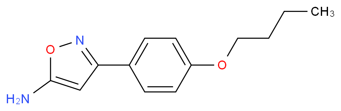 3-(4-butoxyphenyl)-1,2-oxazol-5-amine_Molecular_structure_CAS_)