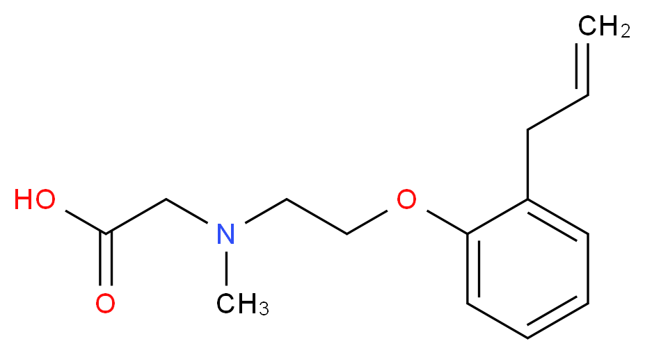 [[2-(2-allylphenoxy)ethyl](methyl)amino]acetic acid_Molecular_structure_CAS_)
