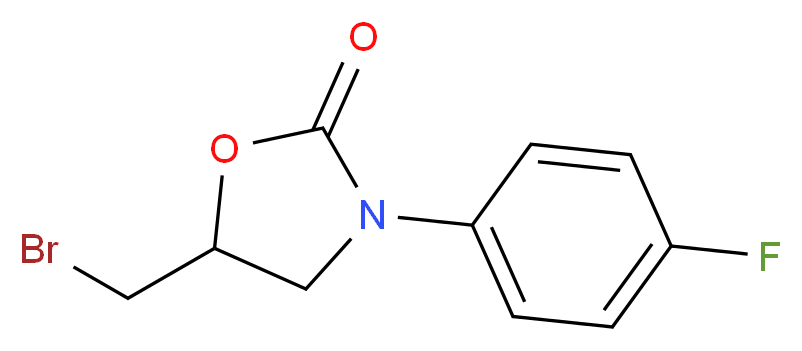 5-(Bromomethyl)-3-(4-fluorophenyl)-1,3-oxazolidin-2-one_Molecular_structure_CAS_)