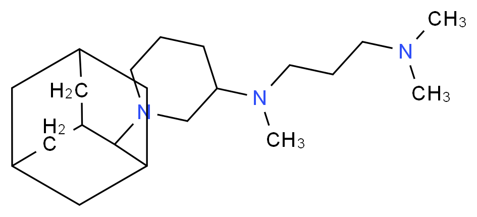 N-[1-(2-adamantyl)-3-piperidinyl]-N,N',N'-trimethyl-1,3-propanediamine_Molecular_structure_CAS_)