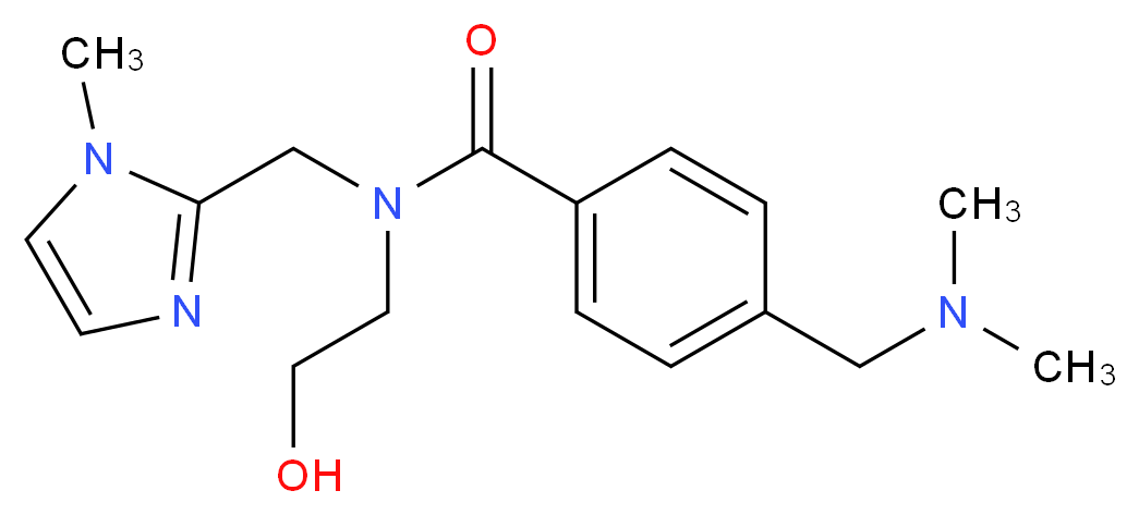 4-[(dimethylamino)methyl]-N-(2-hydroxyethyl)-N-[(1-methyl-1H-imidazol-2-yl)methyl]benzamide_Molecular_structure_CAS_)